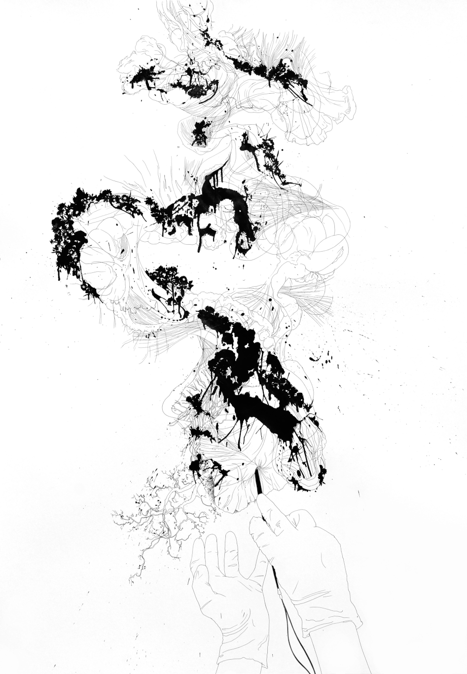 Onward-Upward-Pen-ink-on-paper